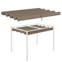 Outsunny Pergola Sun Shade Cover for 2.85x2m, Brown, Refurbished