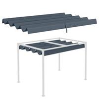 Outsunny Pergola Sun Shade Cover, Grey, Refurbished