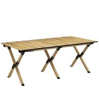 Outsunny Camping Table w/ Roll-Up Top, Refurbished