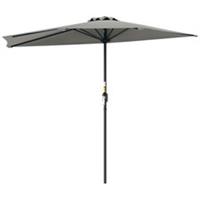 Garden Parasol Umbrella, Grey, Refurbished