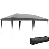 6x3m Pop Up Gazebo Party Canopy Grey, Refurbished