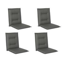 Outsunny 4 Garden Chair Cushions Light Grey, Used