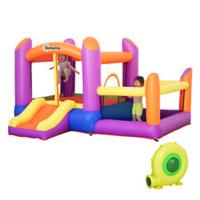 Outsunny Bouncy Castle w/ Slide, Pool - Multi, Used
