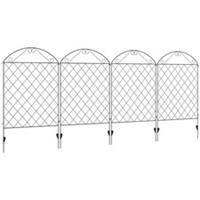 Outsunny Garden Fencing Border Edging 43x11.5ft, Refurbished
