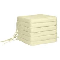 Outsunny Set of 6 Chair Seat Pads w/ Straps, Refurbished