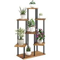 Outsunny Tall Steel Plant Shelf Finish, Refurbished