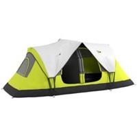 Outsunny 2-Room Camping Tent Waterproof Rainfly Screen Yellow, Refurbished