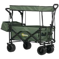 Outsunny Outdoor Push Pull Wagon Stroller Cart Canopy Top , Refurbished