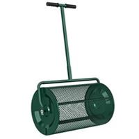 Outsunny Compost Spreader, 24" Garden Spreader w/ Height Adjustable Handle