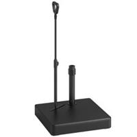 Outsunny Garden Parasol Base Parasol Stand, Sand/Water Filled, Black