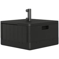 Outsunny Garden Parasol Base, Sand/Water Filled Garden Umbrella Stand, Black