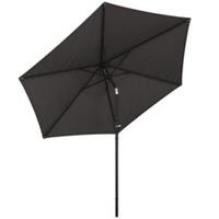 Outsunny 2.6M Garden Parasol Umbrella with Aluminium Pole, Tilt, Crank