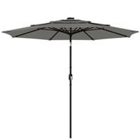 Outsunny Garden Parasol, Outdoor Umbrella with Tilt Function, Grey