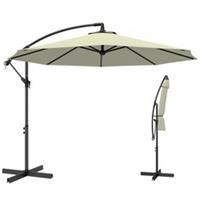 Outsunny 3(m) Banana Parasol Cantilever Umbrella Garden