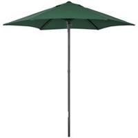 Outsunny 2m Parasol Patio Umbrella, Outdoor Sun Shade with 6 Ribs Green