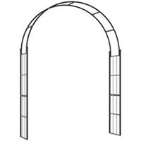 Outsunny 223cm Garden Arch Trellis, Outdoor Wedding Arbor for Roses, Vines