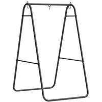 Outsunny Hammock Chair Stand Only, Hanging Chair Stand, 150 KG Load, Black