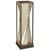 Outsunny Rattan Solar Floor Lamp, Auto On/Off Garden Lights, Sand Brown