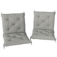 Outsunny Set of 2 Garden Chair Cushions Seat Pad for Outdoor & Indoor Use