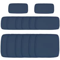 Outsunny Rattan Sofa Replacement Cover Only, Blue, Refurbished