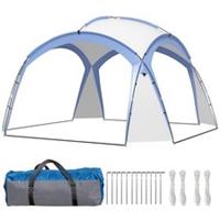 Outsunny Outdoor Gazebo Event Shelter Party Tent for Garden Light Blue