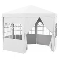 Outsunny 3.9m Outdoor Gazebo Canopy Party Tent with 6 Removable Side Walls