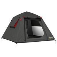 Outsunny 2 Man Camping Tent 3000mm Waterproof, Dark Grey & Red