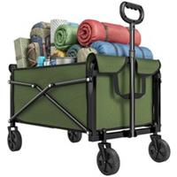 Outsunny 81L Festival Trolley on Wheels, Garden Folding Trolley Cart Refurbished