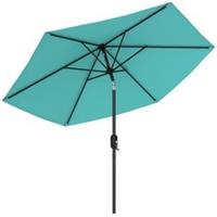 Outsunny 2.6M Garden Parasol Umbrella with Aluminium Pole, Tilt, Refurbished