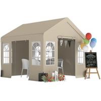 Outsunny 3 x 3 m Party Tent, Outdoor Canopy Tent with Sidewalls, Refurbished