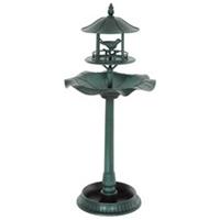 Outsunny 3-in-1 Garden Bird Bath, Birdbath with Large Water Basin, Refurbished