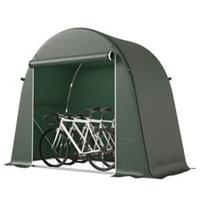 Outsunny 8 x 4 ft Garden Storage Shed Tent Bike Tent, Green, Refurbished