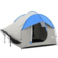 Outsunny 5 Man Tailgate Tent 2000mm Waterproof, Grey and Blue Refurbished