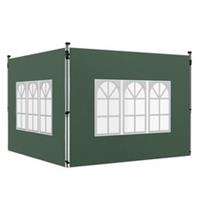 2Pack Gazebo Side Panels for 3x3m/3x4m, Green, Refurbished