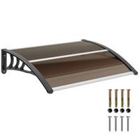 Outsunny Outdoor Window Door Canopy with Awning Porch UV Water Cover Brown