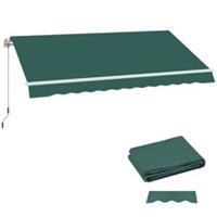 3x2.5m Awning Replacement Fabric Canopy Only, Green, Refurbished