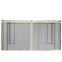 352x207cm Universal Gazebo Mesh Screen Wall Panels, Refurbished