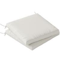 2Pcs Waterproof Outdoor Garden Chair Seat Pads, Cream White, Refurbished