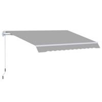 Outsunny 32m Retractable Door&Window Awning Canopy, Light Grey, Refurbished