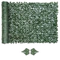 Outsunny 1.5m3m Artificial Leaf Hedge Privacy Fence Panel, Refurbished