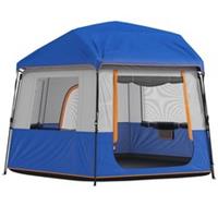Outsunny 4-6 Person 3000mm Waterproof Camping Tent, Blue, Refurbished