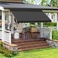 Outsunny 3 x 1.5 m Retractable patio Awning Floor-to-ceiling shade, Refurbished