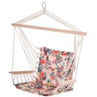 Outsunny 100KG Multicolour Flower Hammock Swing Chair with Cushion, Refurbished