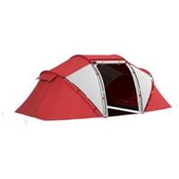 Outsunny 4-6 Persons Camping Tent Dome Family Travel Group Hiking Room Fishing