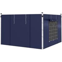 Outsunny 2PCS Replacement Gazebo Side Panels for 3x3/3x6m, Blue, Refurbished