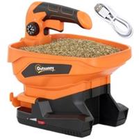 Outsunny 3.3L Hand‑Held Cordless Garden Seed Spreader, Orange, Refurbished