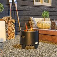 Outsunny 45cm Smokeless Wood Burning Firepit Metal Fire Pit, Black Refurbished