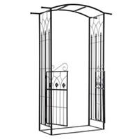 Outsunny Garden Entrance Bench Patio Rose Trellis Climbing Plant Refurbished