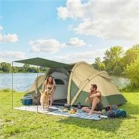 Outsunny Inflatable Tent Tunnel Design for 4 Person, Green Refurbished
