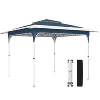Outsunny 3.5 x 3.5 m Pop Up Gazebo, One-Push Party Tent, Blue, Refurbished